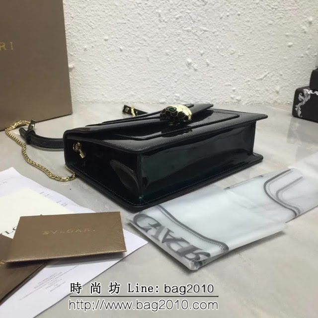 BVLGARI寶格麗 漆皮系列 時尚百搭 單層單鏈 單肩斜挎包 39174 FYD1380